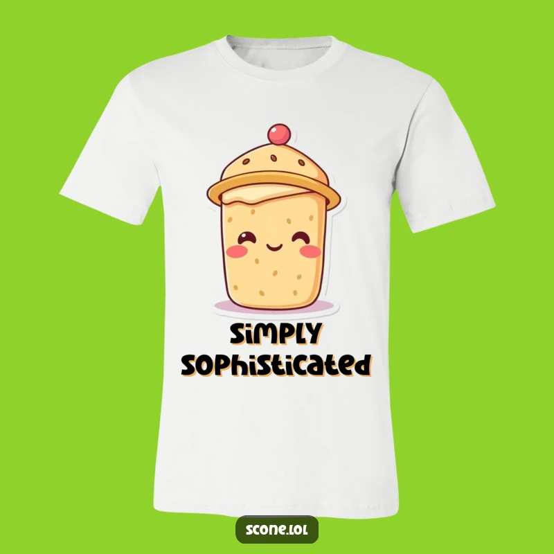 Funny Scone Tea Hat T-Shirt: Hilarious British Apparel Gift