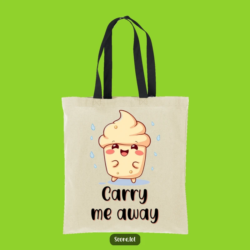 Funny Scone Dodging Rain Tote Bag - Carry Your Humor Everywhere