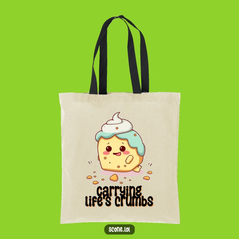 Funny Scone Tripping Tote Bag: Carry Your Laughs (and Maybe a Crumb!)