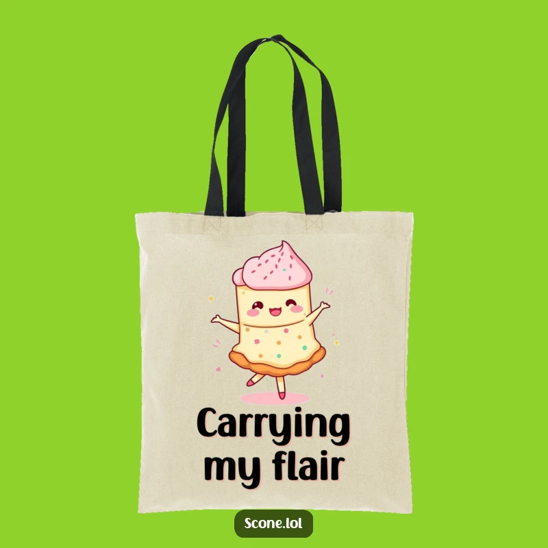 Funny Scone Pirouette Tote Bag - Hilarious & Practical Gift!