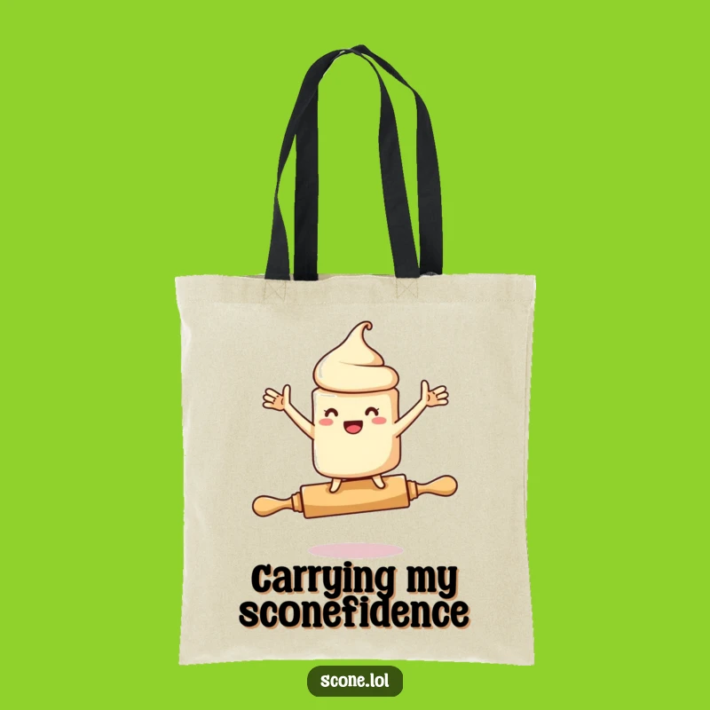 Funny Scone Rolling Pin Tote Bag: Carry Your Essentials with a Dash of Drama