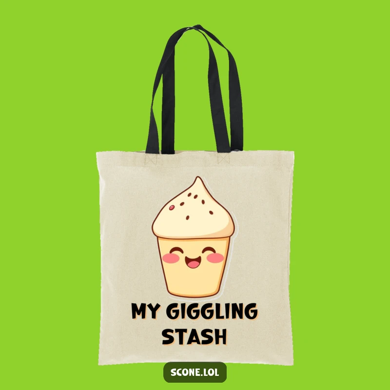 Funny Scone Giggle Tote Bag - Cheerful Baker Accessory, Great Gift
