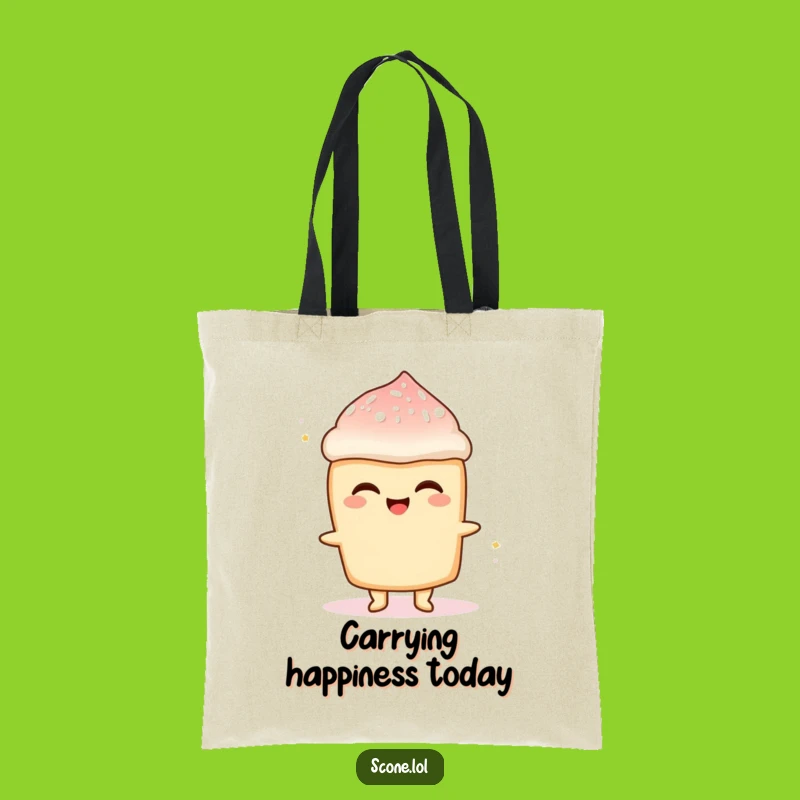 Funny Scone Sugar Rush Tote Bag: Carry Your Sweetness with This Whimsical Design