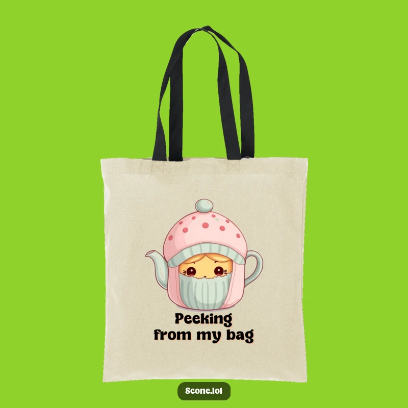 Funny Scone Tea Cozy Tote Bag - Carry Your Curious Finds!