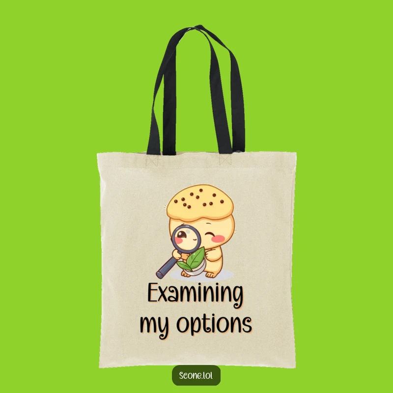 Funny Scone Tea Investigator Tote Bag - Hilarious & Practical Gift for Detectives!