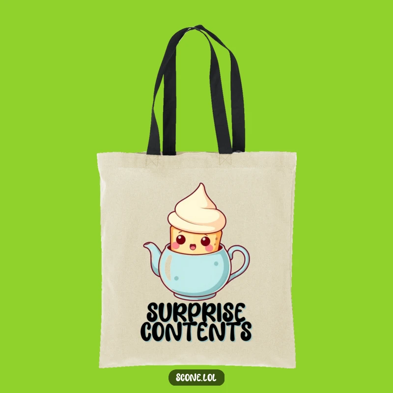 Funny Scone Teapot Surprise Tote Bag: Carry Your Laughs with this Bag