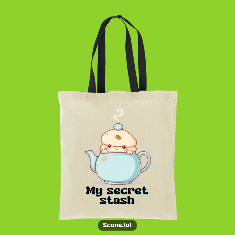Funny Scone Tote Bag: Carry Secrets, a Sweet Funny Gift