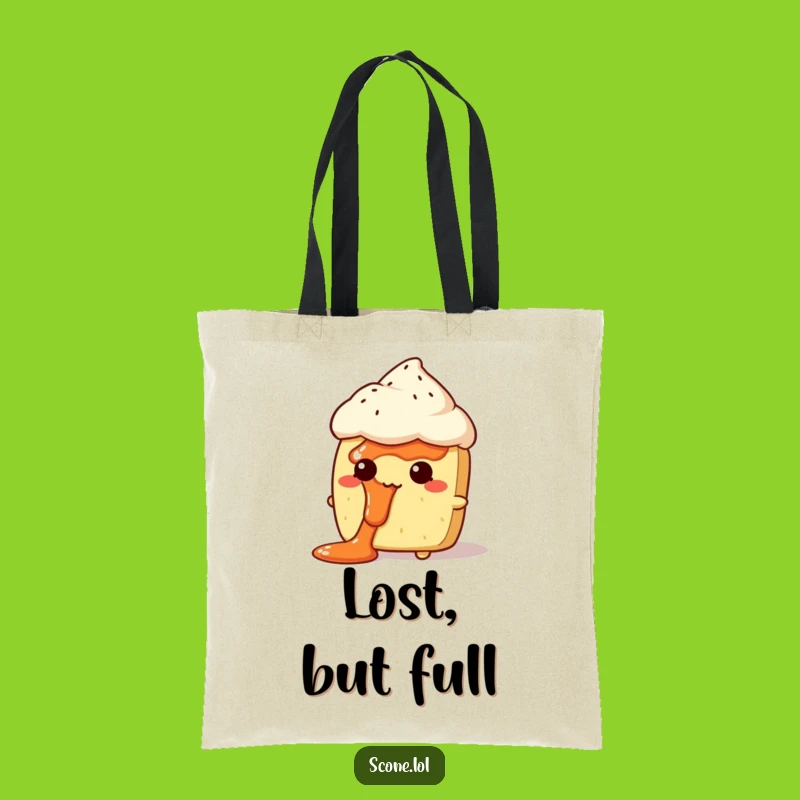 Funny Jam Face Scone Tote Bag: Carry Your Mishaps with This Whimsical Design