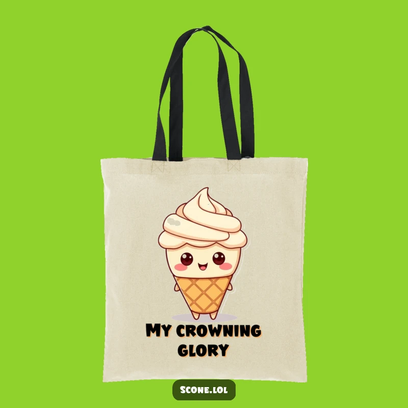 Funny Scone Cream Hat Tote Bag: Carry Your Essentials With Pastry Chic