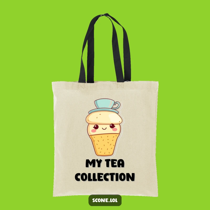 Funny Scone Tea Party Tote Bag: Cute Teacup Hat Accessory, a Perfect Funny Gift